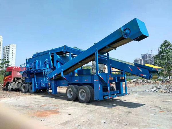 廣西中型移動破碎機(jī)工作視頻